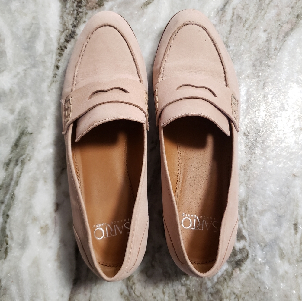 Franco Sarto | Genuine Leather Flats Loafers 7.5 - Picture 2 of 16